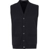 Mens Knitted Waistcoat Full Front Button Closure With Front Pockets