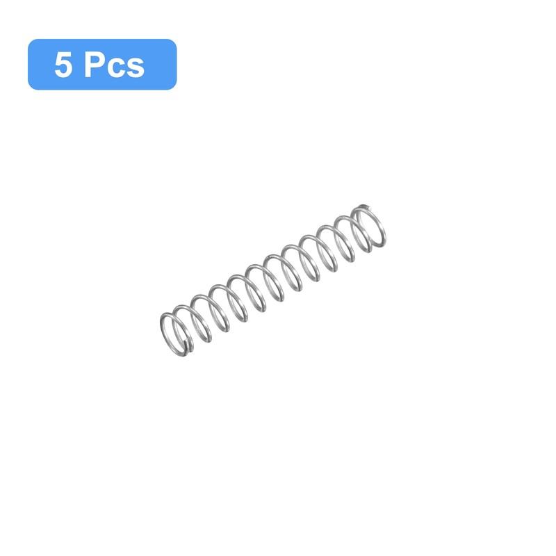sourcing map Compression Spring, 5Pcs 304 Stainless Steel, 3mm OD,