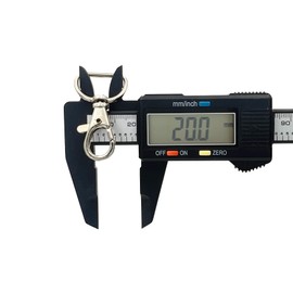 MAKRAMA Gancho Para Llavero Macrame 2cm (10 Pzas) (Plateado)