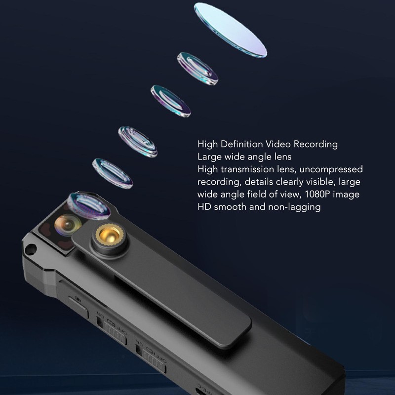 Back Clip Camera WIFI 1200mAh 1080P Motion Detection Night Vision
