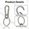 Mabor Keychain Clips, 3Pcs Key Chain Clip Metal Keychain Hook