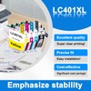 LC401XL LC401 MFC-J1010DW High Yield Ink Cartridges (4-Pack,BK/C/M/Y)