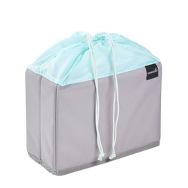 keeeper nea Foldable Fruit and Vegetable Box, 9 L, with Drawstring Bag, Suitable for Lea Folding Box, Made from Recycled PET Bottles, 29.5 x 13 x 22.5 cm, Aquamarine