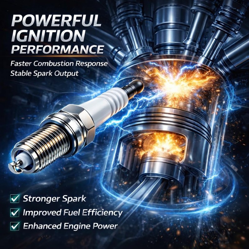 CCTECHMASS Iridium Spark Plugs 4 Pack | Fit for 2013-2018