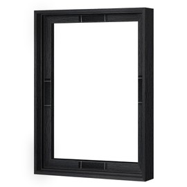 Abtgt Abtgt 12x16 Canvas Floating Frame with 0.9" Deep, Black Floater Frame for Canvas Paintings with Adhesive, Vertical or Horizontal Wall Art frame for Prints Oil Painting Diamond Decor, 1 Pack.