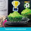 DECOCINO Pirottini per muffin a calcio, 50 pezzi, decorazione per