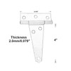 QCAA Stainless Steel Heavy Tee Hinge, 4" x 3-1/8" x