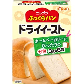 Omai Plump Pandorry Yeast (Package Included), 0.1 oz (3 g) x 6 Bags x 6 Packs