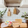 60 Pcs Disposable Kraft Paper Bowl Bulk Paper Meal Prep