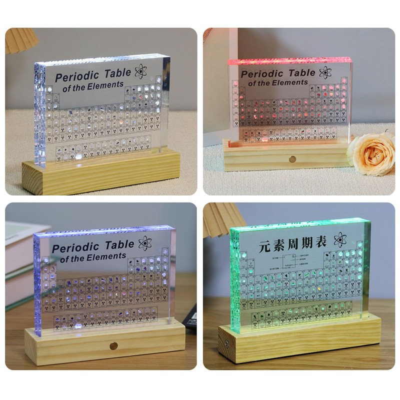 Real Periodic Table of Elements,Acrylic Periodic Table Decor,83 Real Elements