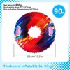 Heavy Duty Inflatable Snow Tube with Dual Handles, Thickened PVC