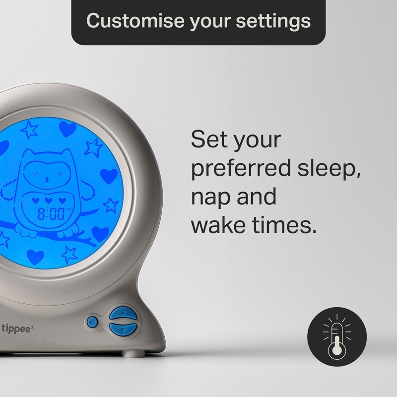 Tommee Tippee Groclock Sleep Trainer Clock, Alarm Clock and Nightlight