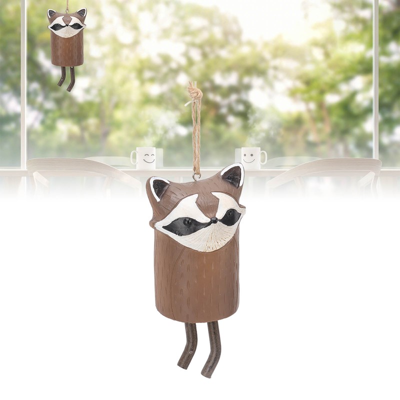 Rustic Hanging Animal Wind Chimes Resin Hand Made Natural Garden