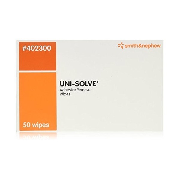 Uni-Solve Adhesive Remover - Wipes, Box Of 50 by Smith & Nephew