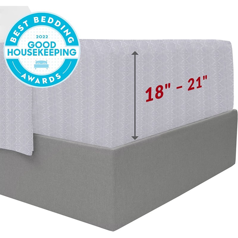 Mellanni Extra Deep Pocket California King Sheet Set - 4