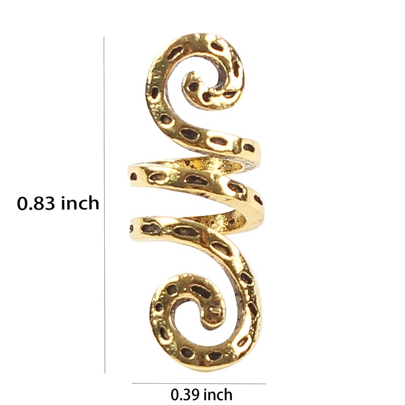 VinBee 30 PCS Viking Rings for Hair Braid Beard,Aluminum Dreadlocks,Hair