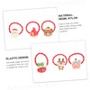 Healvian 6pcs Christmas Hair Ties for Girls Cute Santa and