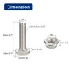 uxcell M5x20mm T Slot Drop-in Bolt and M5 Hexagon Flange