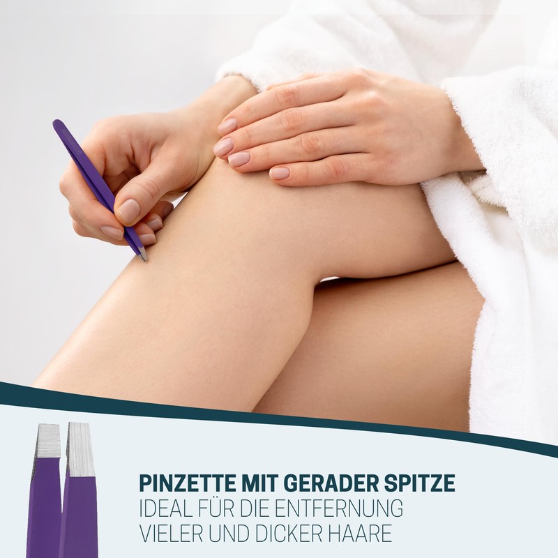 KLINGENHELD® Precise Tweezers Set with Hand-Cut Tips - Perfect for