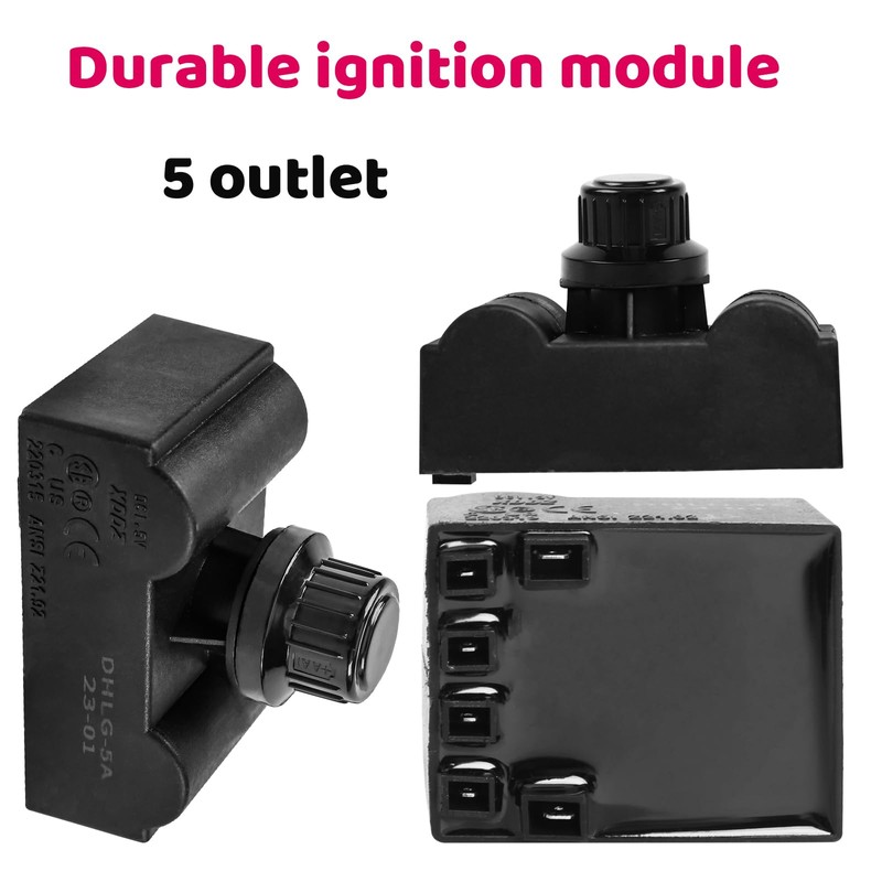Grill Igniter Replacement Kit for Charbroil (G515-0030-W2), 5 Outlet Electronic