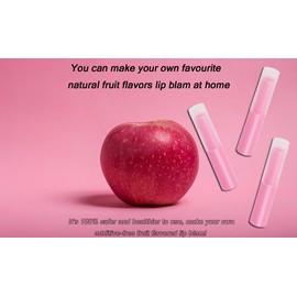 Mini Skater 10 Pcs 0.14oz Empty Flavored Lip Balm Container Tubes Non-Toxic Plastic Homemade Moisturizing Lip Stick with Caps Bulk Fit for Girls Women Adult DIY Making Supplies (Pink)