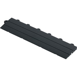 Swisstrax 12 Series Looped Edge for Diamondtrax Interlocking Garage Flooring Tiles, Slate Grey, 10 Pack
