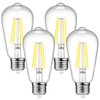 Ascher Dimmable Vintage LED Edison Bulbs, 6W, Equivalent 60W, Bright
