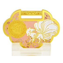 Feng Shui Romance Lock Patron Saint Guardian Amulet Ornaments, Gold, Base 5x1.5cm Lock 7.5x5.5cm Box 7.5x7.5x3.5cm