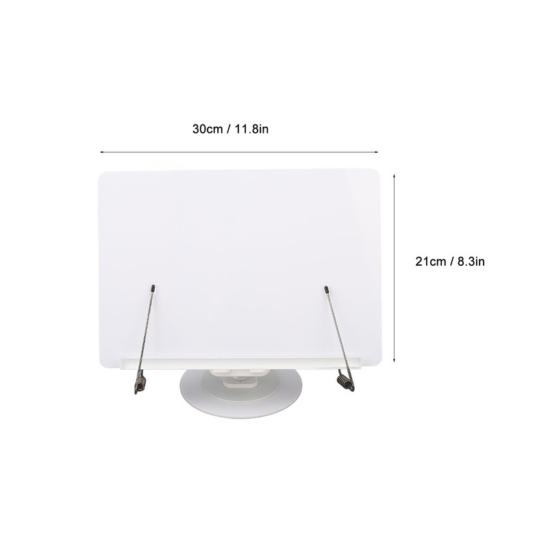 Book Reading Stand Foldable 360 Degree Rotating Book Stand Acrylic