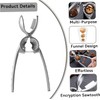 2 in 1 Alloy Nut Cracker,Aluminum Nutcracker Chestnut Cutter Tool,2-in-1