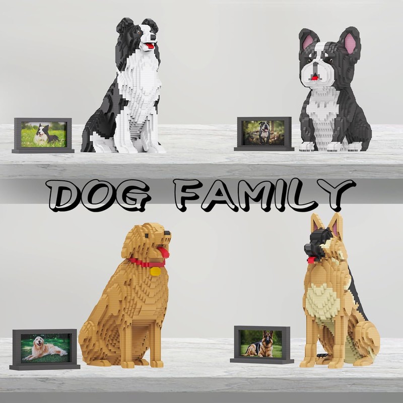 HONLANCH Animal Dog Series Golden Retriever Micro Building Blocks Set(2929PCS)