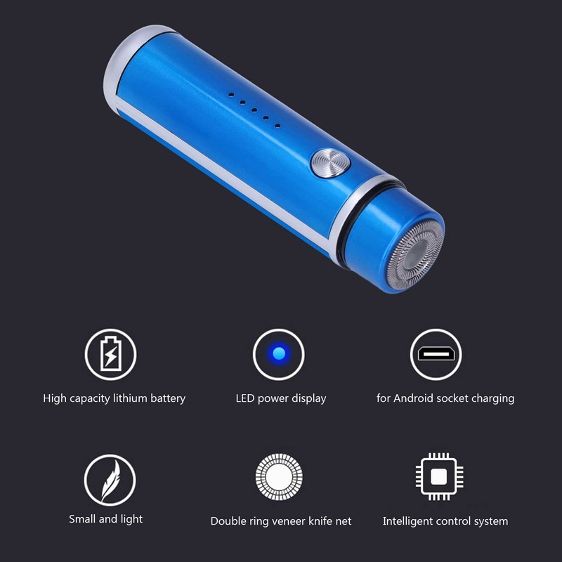 Portable Electric Shaver Mini Electric Razor USB Rechargeable Shaving Machine