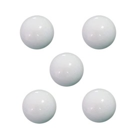 5 Pieces Russian Roulette Ball Casino Roulette Replacement Ball White Ball 12/14/16/18/20/22 mm Russian Roulette Ball