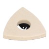 5PCS Wool Polishing Pad with Alloy Steel Base Triangular Felt