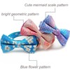 Mycicy Dog Collar with Bowtie - Breathable Cotton Comfy Soft