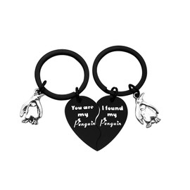 Penguin Lover Keyring Gifts Valentine's Day Keyring You are My Penguin I Found My Penguin Keychain Set Wedding Gift for Couple Birthday Gifts for Boyfriend Girlfriend Couple Keyring for Him and Her