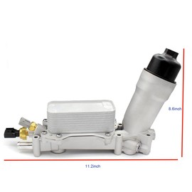 Wabbxyxq 926-959 Upgraded Aluminum Engine Oil Filter Housing For 2011-2016 Dodge Journey Charger Challenger Caravan Durango Avenger Wrangler Grand Cherokee Chrysler 200 300