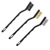 Mini Wire Brush, 3 Pcs Small Wire Brushes, Wire Brush