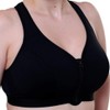 Gemm Ladies Black or White Zip Front Fastening Sports Bra