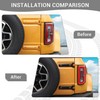 PDKLIN for Bronco Tailgate Hinge Cover Trim Black for Ford