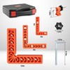 90 Degree Clamp, Positioning Squares Set of 12（3" 4" 6"）