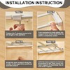 Gerrii 2 Pcs Closet Tension Shelf Rod Expandable Shelf Locker