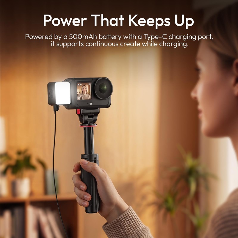 Vlogging Light for DJI Osmo Nano/Osmo Action 6, ULANZI LM24