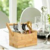 Cutlery Caddy Utensil Holder with Handle 4 Compartment Kitchen Organiser