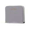 Coccinelle Metallic Soft Leather Zip Around Wallet Light Grey, light