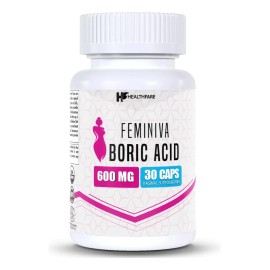 Feminiva Supositorios Vaginales De Ácido Bórico 30 Cápsulas Sabor Sin Sabor