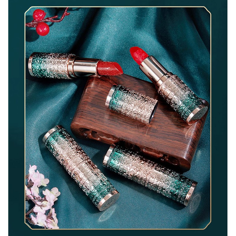 HANRU Colorful Flower Lily Flip Stick 3.5g Lipstick (405#Rotten Tomatoes)