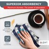 Glart Kitchen Towels, Pack of 5 Grey Tea Towels, 50