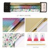 LaRibbons Foil Christmas Wrapping Paper Rolls with Gridlines, Christmas Tree