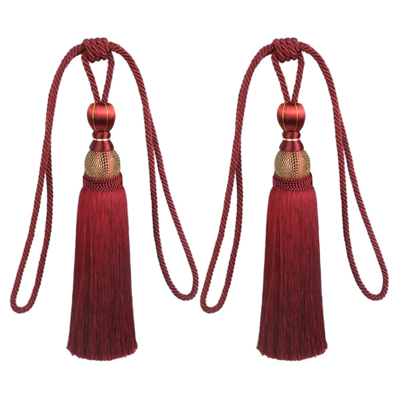 EleCharm 1 Pair Simple Elegant Curtain Cord Tie Drape Holdback